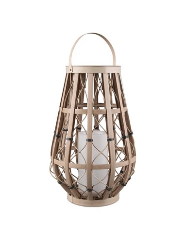 Lámpara solar estilo boho-chic VINTO beige claro 0,2W LED 2700K efecto llama IP44