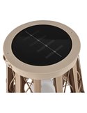 Lámpara solar estilo boho-chic VINTO beige claro 0,2W LED 2700K efecto llama IP44