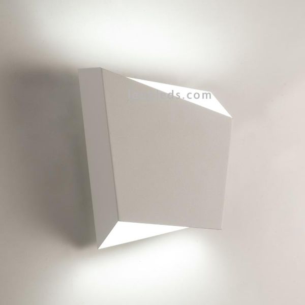 Aplique de pared Asimetric Blanco para bombilla GX53 de Mantra Iluminación | LeonLeds.com