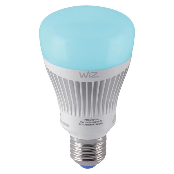 Ampoule connectée WiZ E27 blanche 11,5 W RGBW+ 2200-6500 K à intensité variable