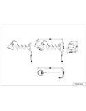 Aplique tipo flexo SCISSOR extensible cromo E14 (no incl.)