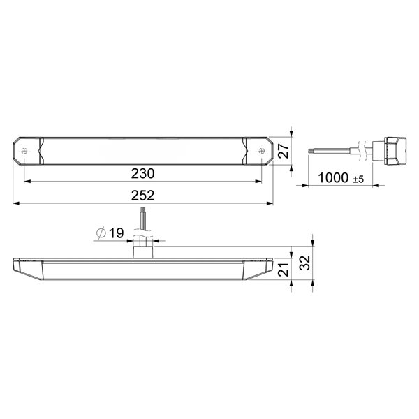 Clignotant avant à LED LIZARD LZD 3142 | Feux statiques et de position | 12/24 V | A 1