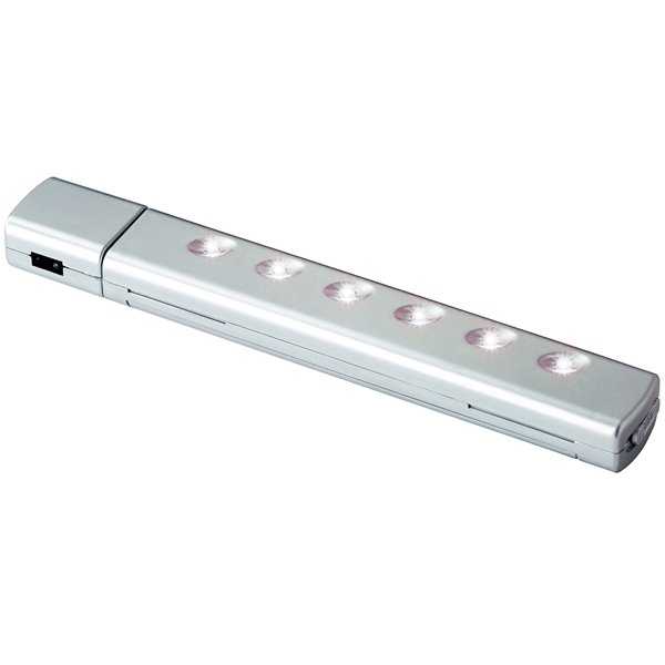 Bande lumineuse CABI grise 6 x 0,06 W 6100 K avec éclairage intégré, pour usage intérieur