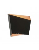 Aplique de pared Asimetric Negro y Dorado para bombilla GX53 de Mantra Iluminación | LeonLeds.com