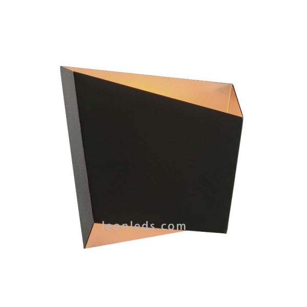 Aplique de pared Asimetric Negro y Dorado para bombilla GX53 de Mantra Iluminación | LeonLeds.com
