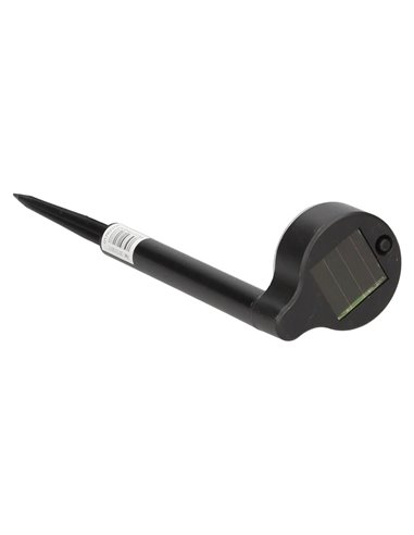 Balise solaire de jardin noire BANKI, éclairage indirect 2800-3200K