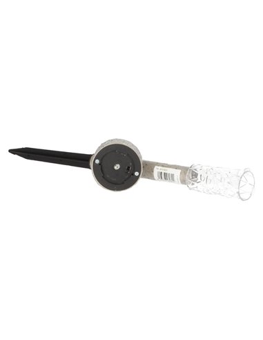 Estaca solar LED efecto piedra TUNI gris 6000-8500K IP44 con encendido automático para Jardín