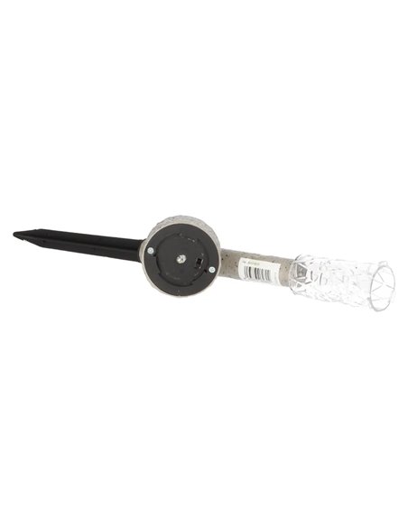 Estaca solar LED efecto piedra TUNI gris 6000-8500K IP44 con encendido automático para Jardín