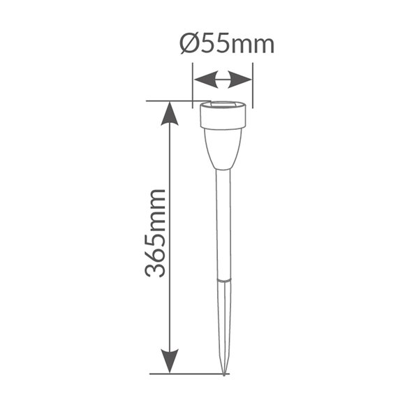 Luminária solar de LED NIALI com efeito de chama, aço inoxidável, 1800K, acendimento automático, IP44