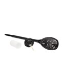 Lampe torche solaire LED KODALA noire 1800K IP44 avec effet flamme et allumage automatique pour le jardin