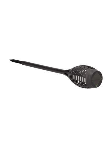 Antorcha solar LED efecto llama KODALA negra 1800K IP44 con encendido automático para Jardín