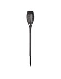 Lampe torche solaire LED KODALA noire 1800K IP44 avec effet flamme et allumage automatique pour le jardin