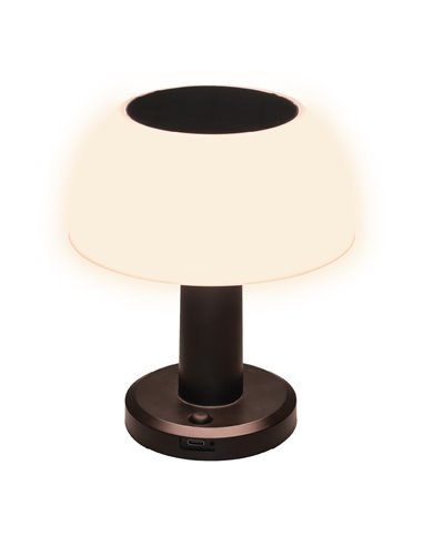 Lámpara Solar LED portátil tipo seta URGANI RGB recargable USB para Jardín y Camping, IP44