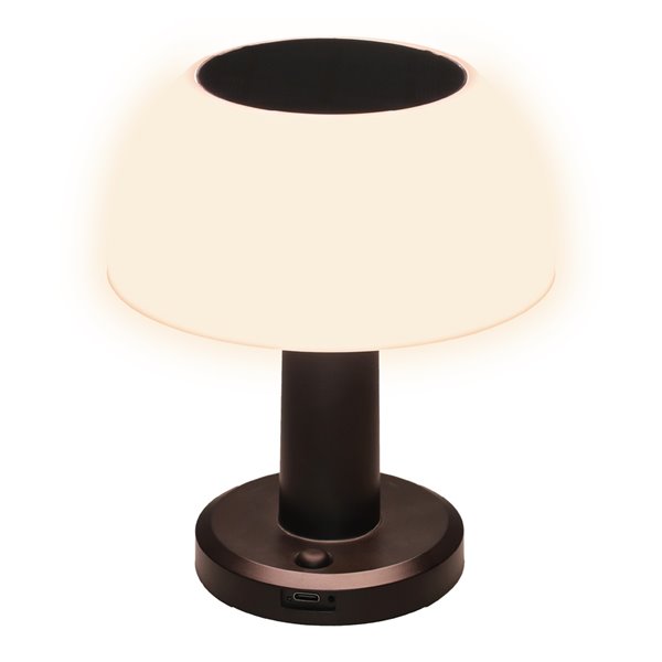 Lámpara Solar LED portátil tipo seta URGANI RGB recargable USB para Jardín y Camping, IP44