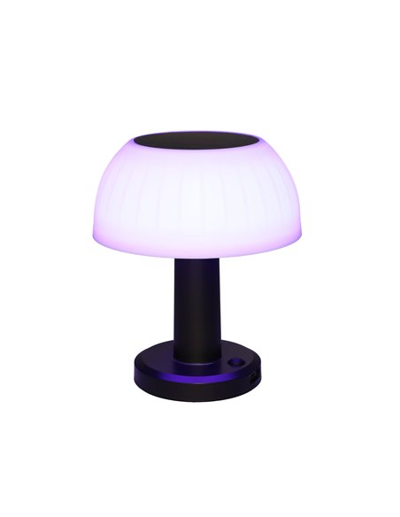 Lampe solaire LED portable URGANI RGB rechargeable USB en forme de champignon pour le jardin et le camping, IP44
