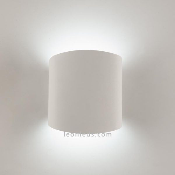 Aplique de pared Asimetric Blanco cilindrico para bombilla GX53 de Mantra Iluminación | LeonLeds.com