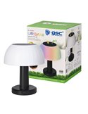 Lámpara Solar LED portátil tipo seta URGANI RGB recargable USB para Jardín y Camping, IP44