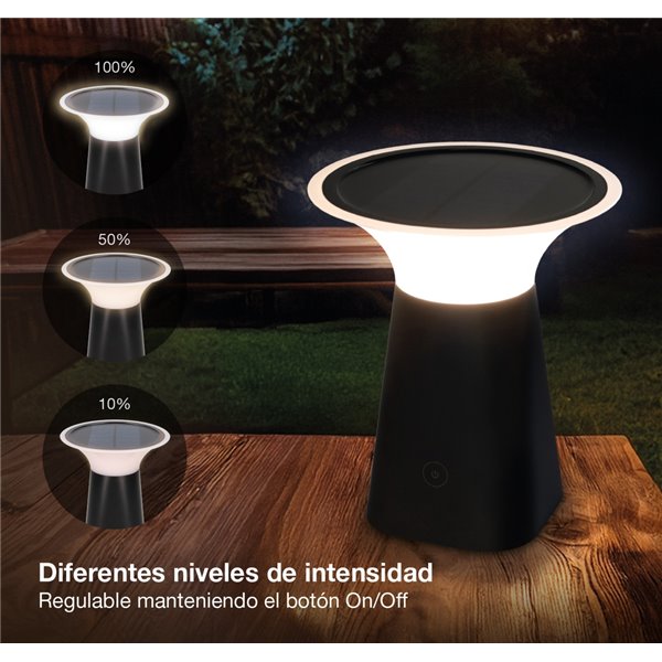 DAGAL Tragbare Solar-LED-Lampe, USB-aufladbar, 100 lm, 3000 K, für Garten und Camping