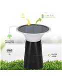 DAGAL Tragbare Solar-LED-Lampe, USB-aufladbar, 100 lm, 3000 K, für Garten und Camping