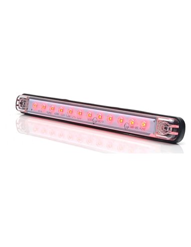 Luz de freno LED trasera UNIVERSAL roja 12‑24 V, IP66/68 Homologado ECE R7 S3
