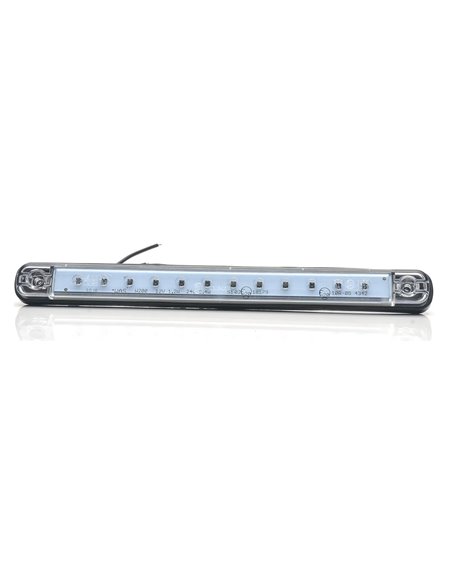 Feu stop arrière universel à LED rouge 12-24 V, IP66/68, homologué ECE R7 S3