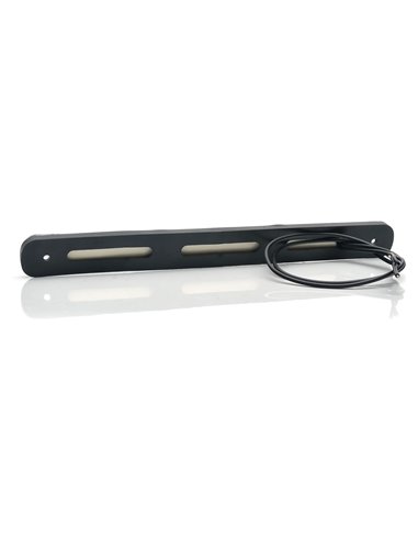 Luz de freio traseira universal em LED vermelho, 12-24V, com certificação IP66/68 ECE R7 S3.