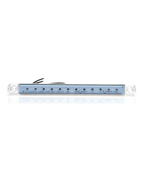 Universelle rote LED-Rückleuchte, 12–24 V, IP66/68, ECE R7 S3-geprüft