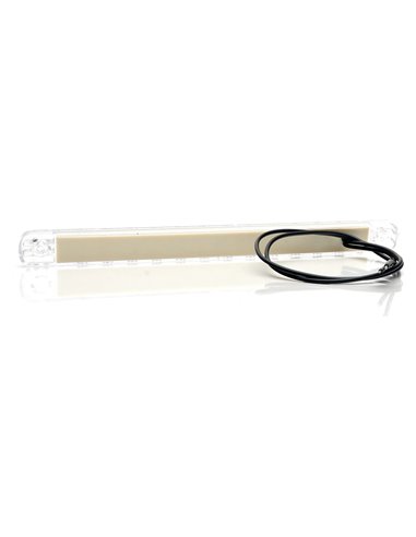 Luz de freio traseira universal em LED vermelho, 12-24V, com certificação IP66/68 ECE R7 S3.