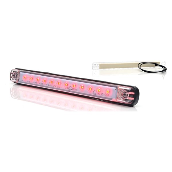 Luz de freno LED trasera UNIVERSAL roja 12‑24 V, IP66/68 Homologado ECE R7 S3