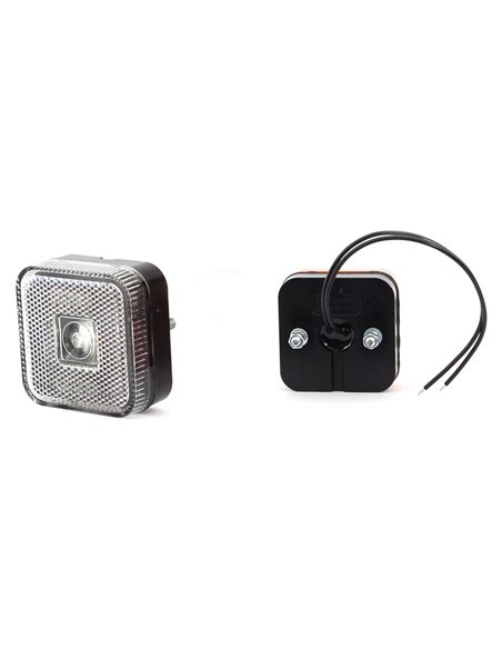 Universelle 12-24V LED-Frontpositionsleuchte mit Reflektor, ECE-geprüft