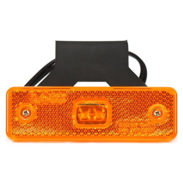 Feu de position latéral universel à LED, réflecteur, W44 orange 12-24 V avec câble, homologué ECE E20 91R