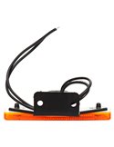 Feu de position latéral universel à LED, réflecteur, W44 orange 12-24 V avec câble, homologué ECE E20 91R