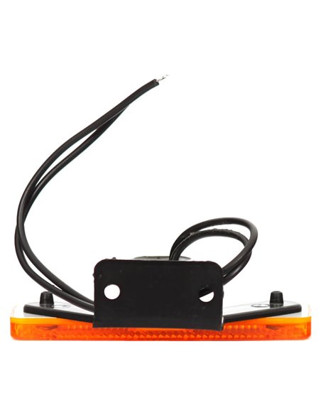 Universelle LED-Seitenmarkierungsleuchte, Reflektor, W44 orange 12–24 V mit Kabel, ECE E20 91R