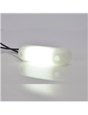 Weiße LED-Frontpositionsleuchte 12–24 V IP66/68 für alle Fahrzeuge, EG-7R-Zulassung