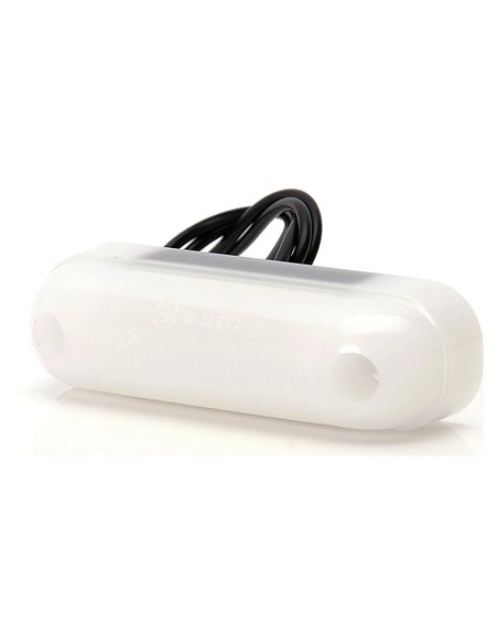 Lámpara de posición delantera LED blanca 12‑24V IP66/68 para vehículo universal, homologado EC 7R