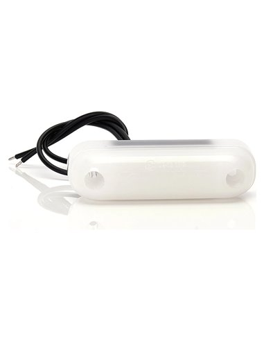 Weiße LED-Frontpositionsleuchte 12–24 V IP66/68 für alle Fahrzeuge, EG-7R-Zulassung