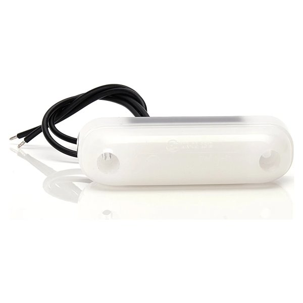 Lámpara de posición delantera LED blanca 12‑24V IP66/68 para vehículo universal, homologado EC 7R