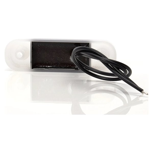 Lámpara de posición delantera LED blanca 12‑24V IP66/68 para vehículo universal, homologado EC 7R