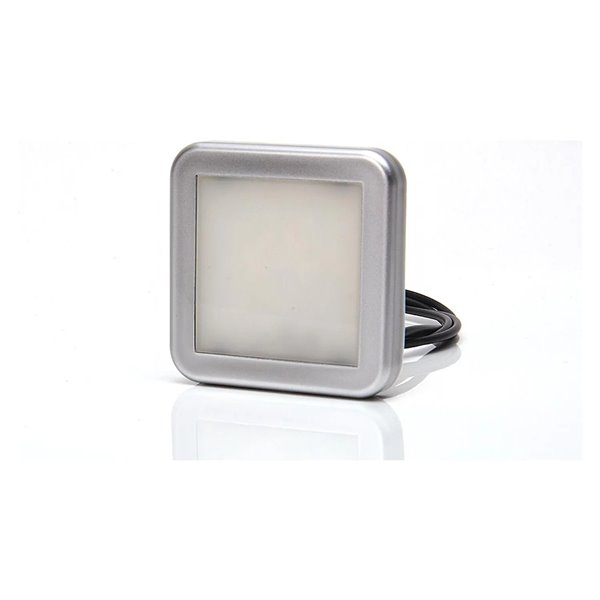 Luz de posición trasera LED cuadrada roja para vehículos, IP66 homologado E20 7R