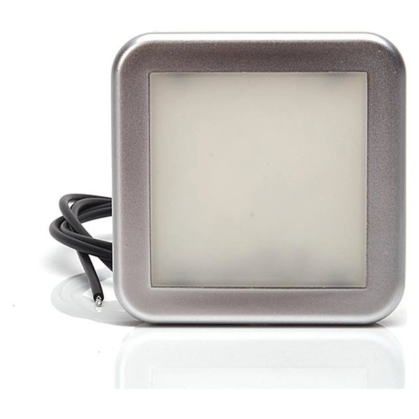 Rotes quadratisches LED-Rücklicht für Fahrzeuge, Schutzart IP66, E20 7R