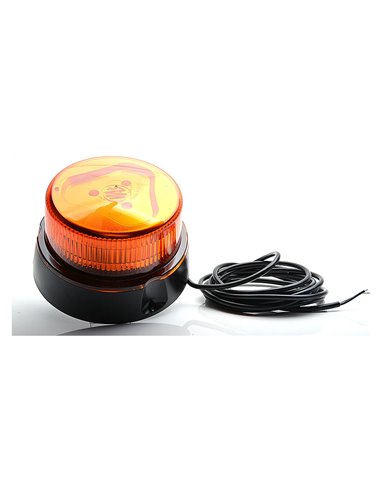 Luz señalización giratoria W126 LED 12‑24 V naranja 14W,  1 programa, 12-24V IP66/68, homologado E20 10R