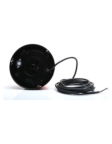 Luz señalización giratoria W126 LED 12‑24 V naranja 14W,  1 programa, 12-24V IP66/68, homologado E20 10R
