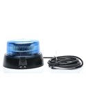 Luz de emergência giratória azul 12-24V Ø16,2 cm IP66/68 para veículos prioritários, E20 10R