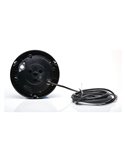 Gyrophare bleu rotatif 12-24 V Ø 16,2 cm IP66/68 pour véhicules prioritaires, E20 10R