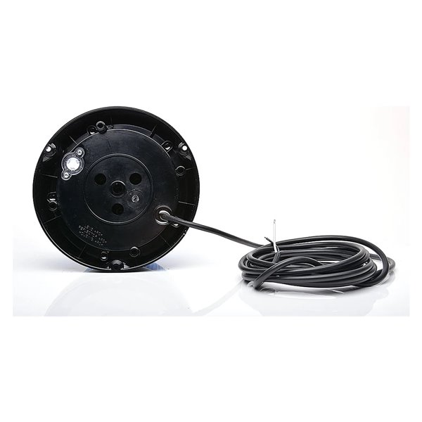 Gyrophare bleu rotatif 12-24 V Ø 16,2 cm IP66/68 pour véhicules prioritaires, E20 10R