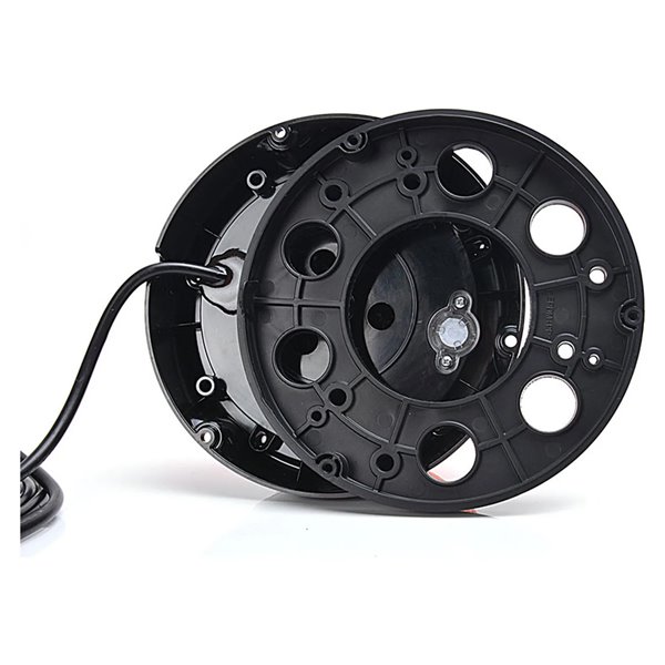 Gyrophare bleu rotatif 12-24 V Ø 16,2 cm IP66/68 pour véhicules prioritaires, E20 10R