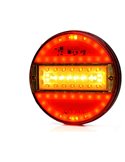 Feu arrière rond universel à LED avec 5 fonctions : feu stop/position/marche arrière/antibrouillard/clignotant
