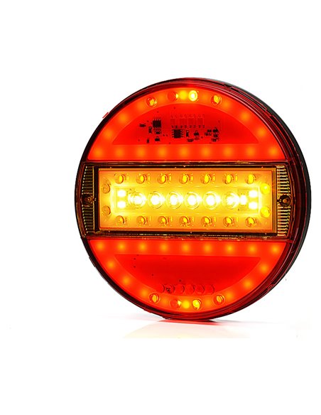 Universelle runde LED-Rückleuchte mit 5 Funktionen: Bremslicht/Positionslicht/Rückfahrlicht/Nebelscheinwerfer/Blinker