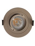 Empotrable redondo BÁSICO GU10 arenado para bombilla GU10 LED (No Incl.) Ø92 mm corte Ø80 mm