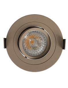 Empotrable redondo BÁSICO GU10 arenado para bombilla GU10 LED (No Incl.) Ø92 mm corte Ø80 mm